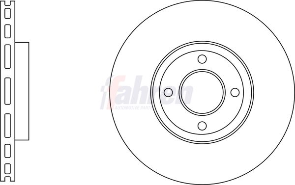 Fahren Brake Disc Set Vented