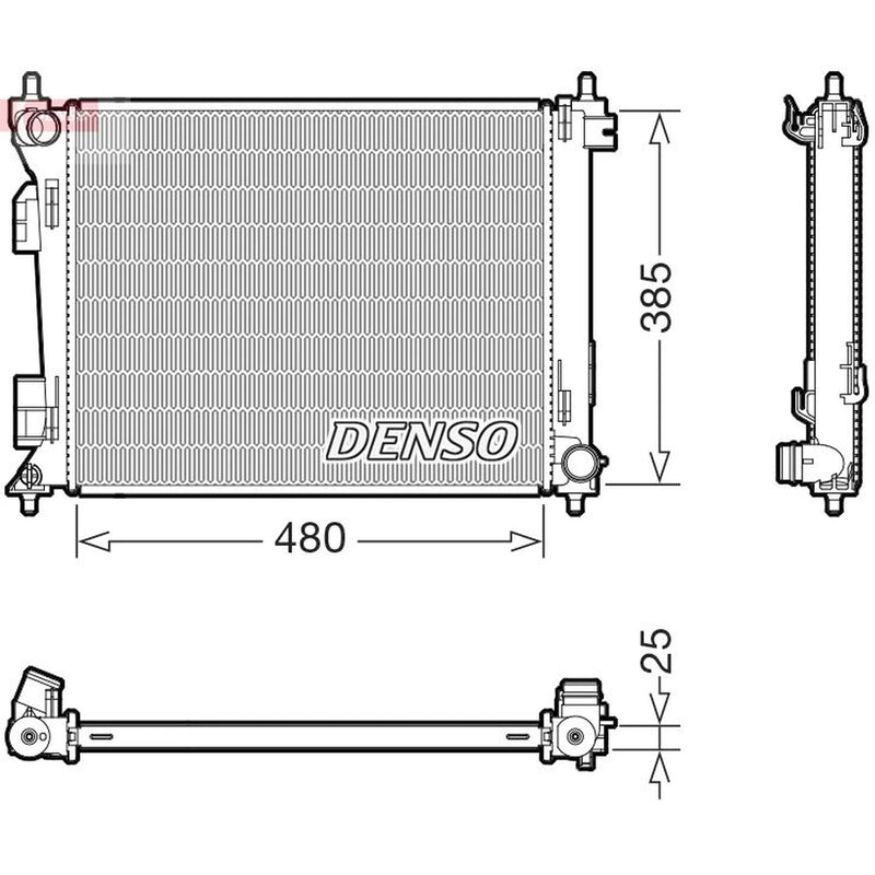 Denso Engine Radiator DRM43010