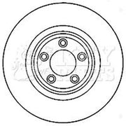 Key Parts 2 x Vented Front Brake Discs KBD5821S