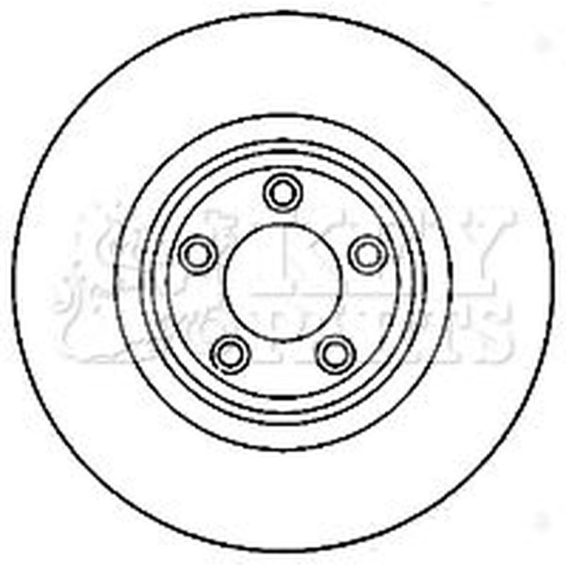 Key Parts 2 x Vented Front Brake Discs KBD5821S