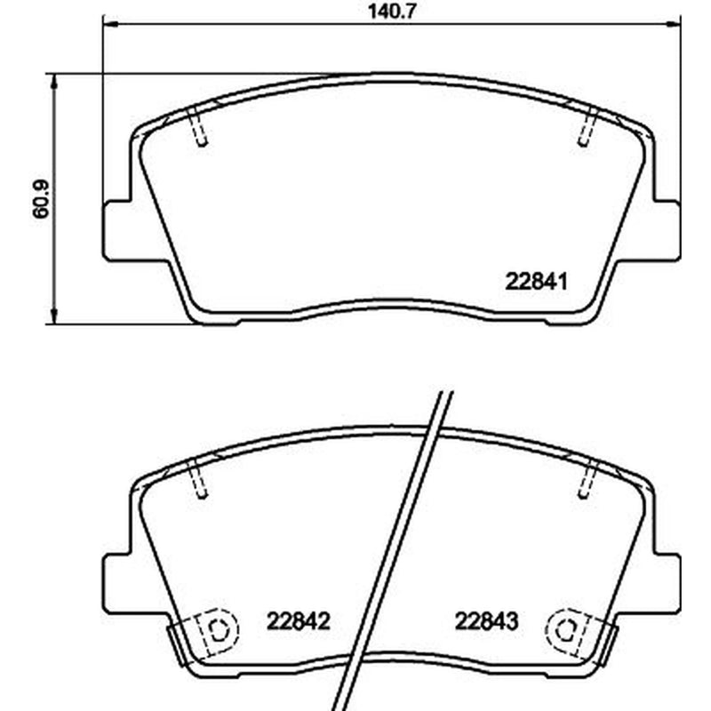 DON Front Brake Pad Set PCP1820