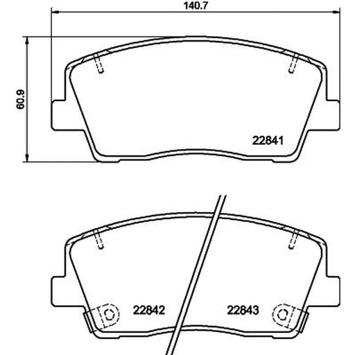 DON Front Brake Pad Set PCP1820