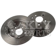 Key Parts 2 x Solid Rear Brake Discs KBD4670