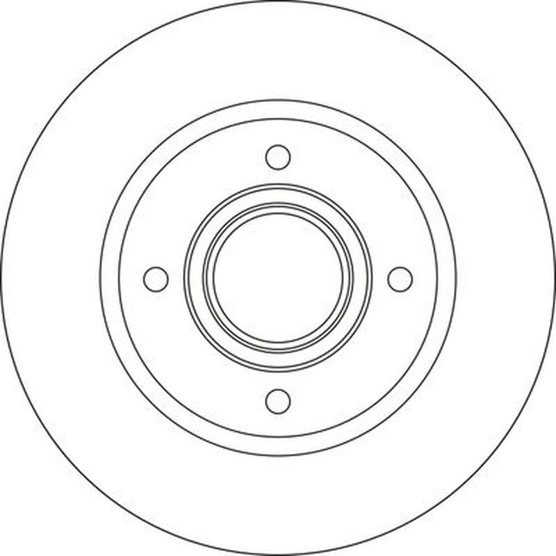 Abtex 2 x Solid Rear Brake Discs BD2104HS