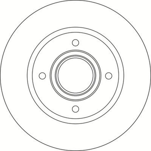 Abtex 2 x Solid Rear Brake Discs BD2104HS