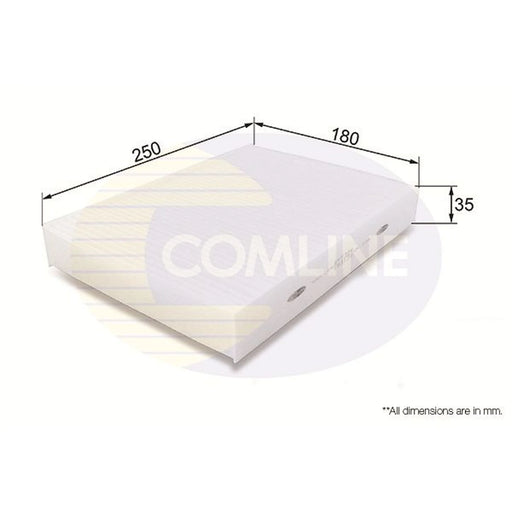 Comline Cabin Air Filter (Pollen Filter) EKF386