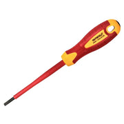 Faithfull VDE Soft Grip Screwdriver Parallel Slotted Tip 4.0 x 100mm