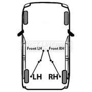 First Line Handbrake Cable Left Rear FKB6029
