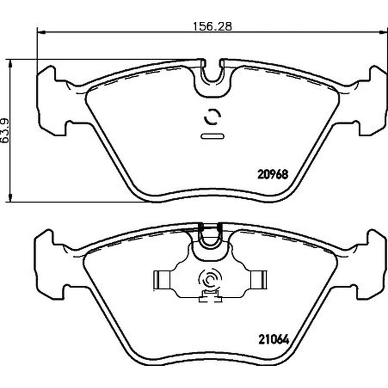 DON Front Brake Pad Set PCP1395