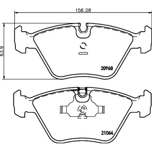 DON Front Brake Pad Set PCP1395