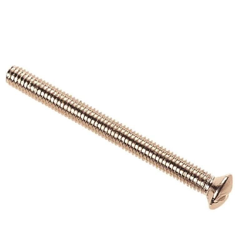 Dencon Nickle Plated Switch/Socket Plate Screws 3.5 x (Pack of 10) 38-50mm