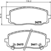 DON Front Brake Pad Set PCP1195