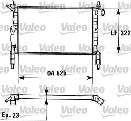 VALEO 730975 Engine Cooling Radiator Fits Opel Ascona Astra Vauxhall Astra Valeo - Town Parts