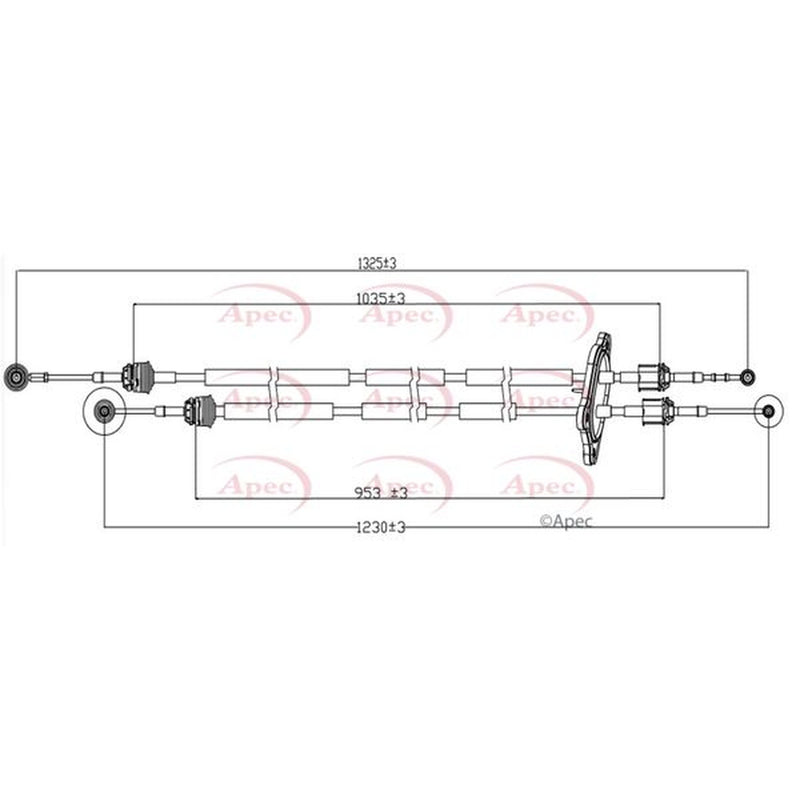 Apec Manual Transmission Cable Pull CAB7034