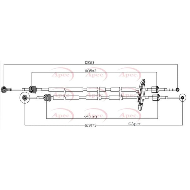 Apec Manual Transmission Cable Pull CAB7034