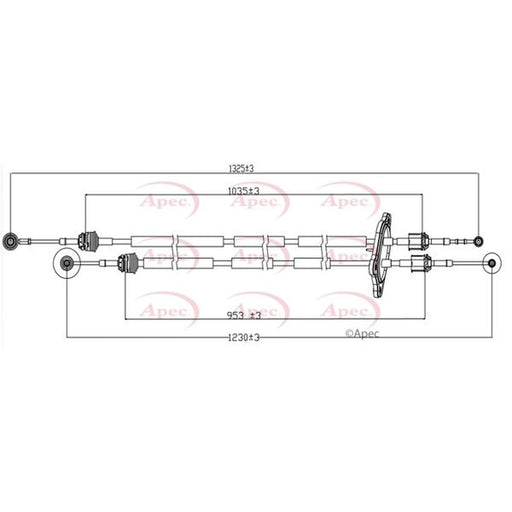 Apec Manual Transmission Cable Pull CAB7034