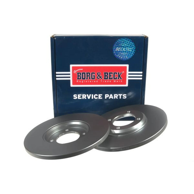 Borg & Beck 2 x Solid Front Brake Discs BBD4724
