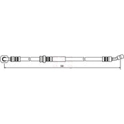 Apec Brake Hydraulic Hose Line Front L HOS3205