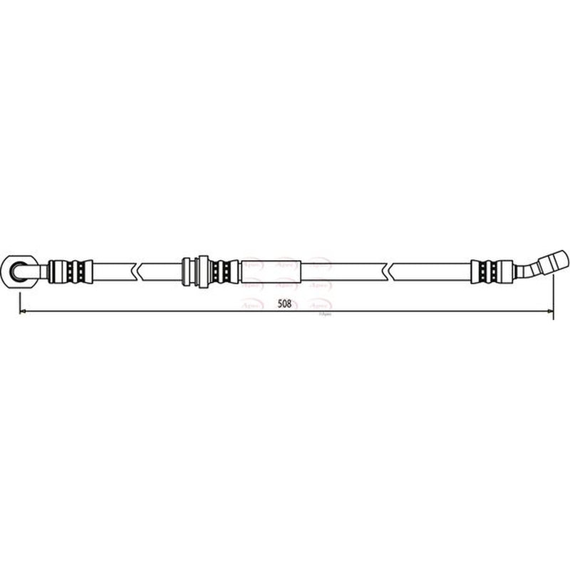 Apec Brake Hydraulic Hose Line Front L HOS3205