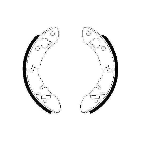 Genuine Bosch Brake Shoe Bs523 Fits Austin Mini 1000 - 1.0 - 67-84 0986487273 Bosch  - Town Parts