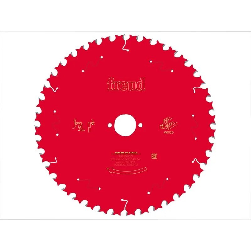 Freud Wood Table Saw Blade 250 x 30 x 2.8/1.8mm x 40T - F03FS09775