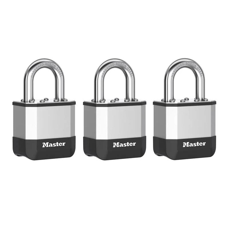 Master Lock Elite™ Laminated 45mm Padlock - 25mm Shackle (Pack of 3) - PK1EURTRI