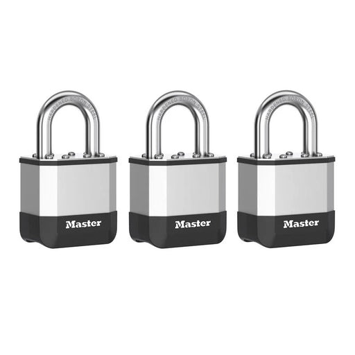 Master Lock Elite™ Laminated 45mm Padlock - 25mm Shackle (Pack of 3) - PK1EURTRI