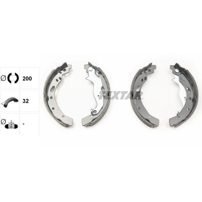 Textar Brake Shoe Set Axle Kit 91072100