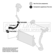 First Line Intercooler Turbo Charge Air Hose FTH1405