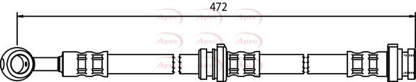 Apec Brake Hydraulic Hose Line Front