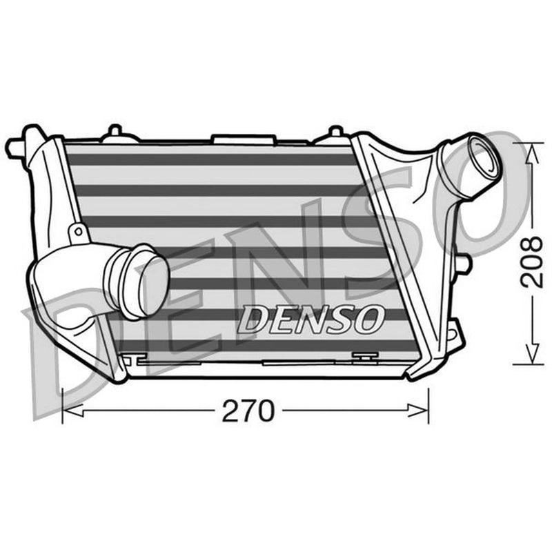 Denso Intercooler (Charge Air Cooler) Right DIT02015