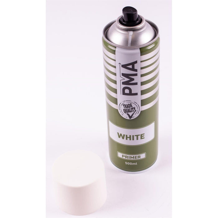 12 x PMA Professional White Primer 500ml Spray Paint High Coverage PMA  - Town Parts
