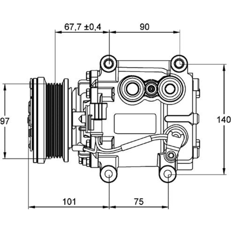 Mahle Air Conditioning Compressor ACP 1099 000P