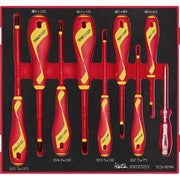 Teng Tools Insulated Screwdriver Set FOAM2 9 Pieces