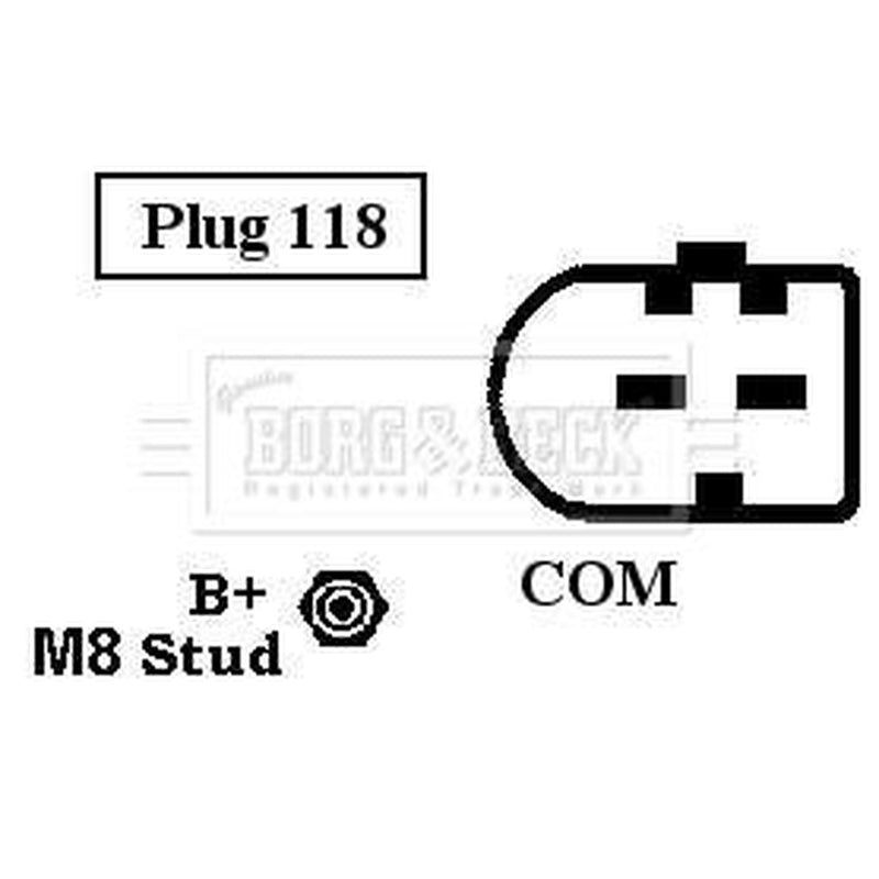 Borg & Beck Car Alternator 12V BBA2374
