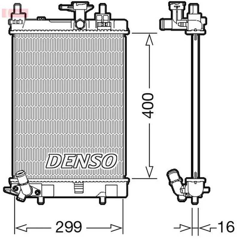 Denso Engine Radiator DRM35003