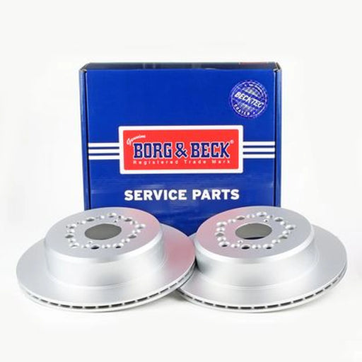 Borg & Beck 2 x Vented Rear Brake Discs BBD4101