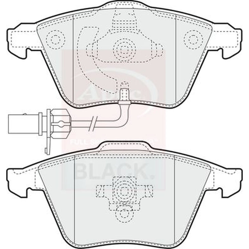 Apec Front Brake Pad Set PAD1355B