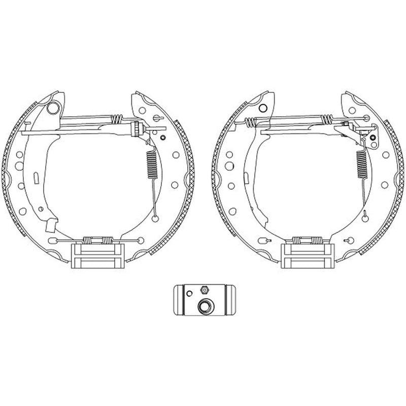 Mintex Brake Shoe Set Axle Kit MSP289