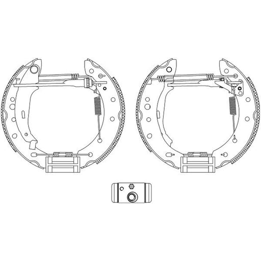 Mintex Brake Shoe Set Axle Kit MSP289