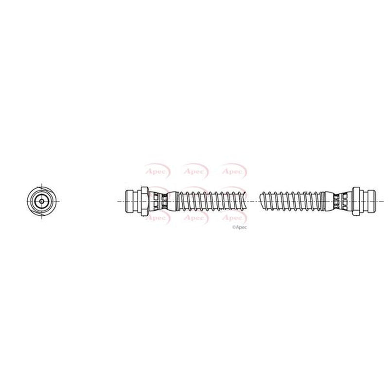 Apec Brake Hydraulic Hose Line Rear Left HOS4506