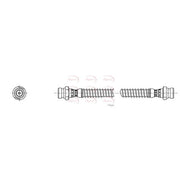 Apec Brake Hydraulic Hose Line Rear Left HOS4506