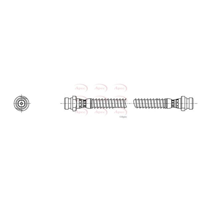 Apec Brake Hydraulic Hose Line Rear Left HOS4506