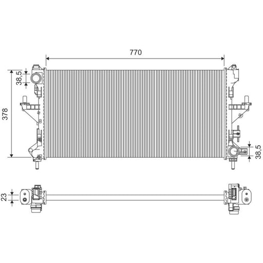 Valeo Engine Radiator 701426