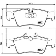 Brembo 4 x Rear Brake Pad Set P50064
