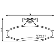 DON Rear Brake Pad Set PCP1247