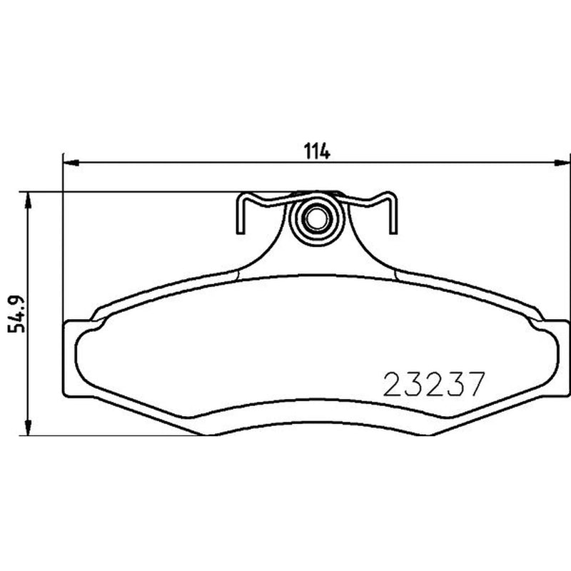 DON Rear Brake Pad Set PCP1247