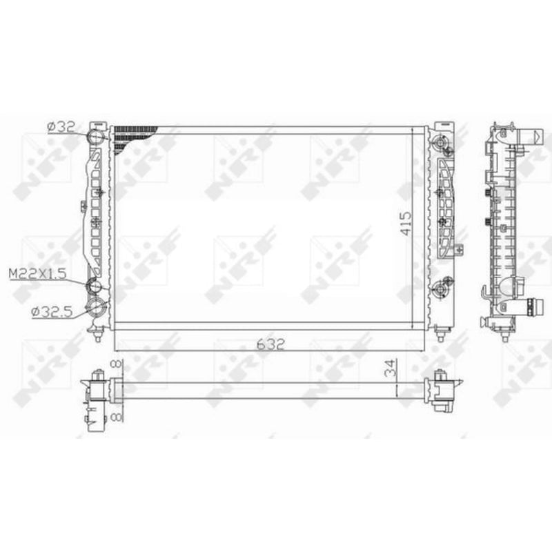 NRF Engine Radiator 59101
