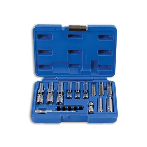 Laser Tools Specialist Thin Wall Glow Plug Socket Set 1/4"D, 3/8"D 18pc - PL