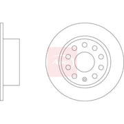 Apec 2 x Solid Rear Brake Discs DSK3495